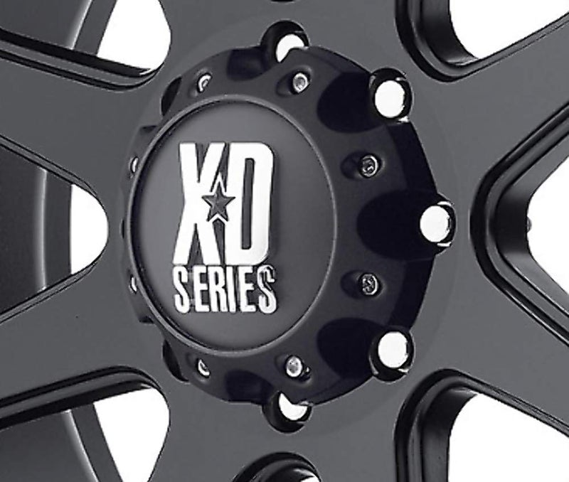 KMC XD Series by KMC Wheels KMC XD Series 441 796 797 798 800 801 8 Lug Matte Flat Black Center Cap 1079L170-MB-8LUG - Image 4